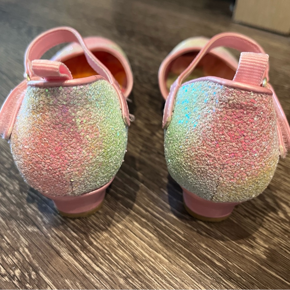 Girls Disney Princess Sparkly Heels - Size 2 Worn Once - Picture 2 of 5